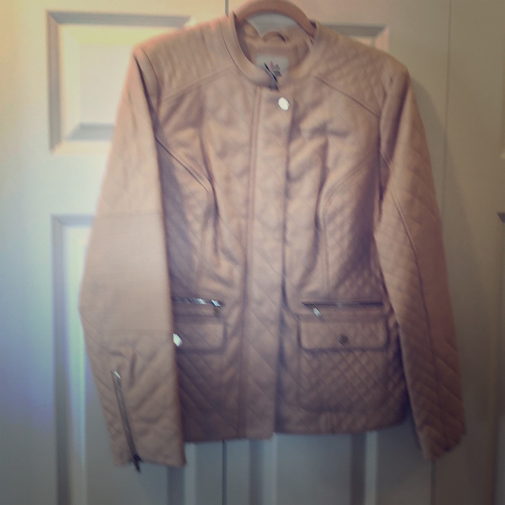 Faux leather jacket